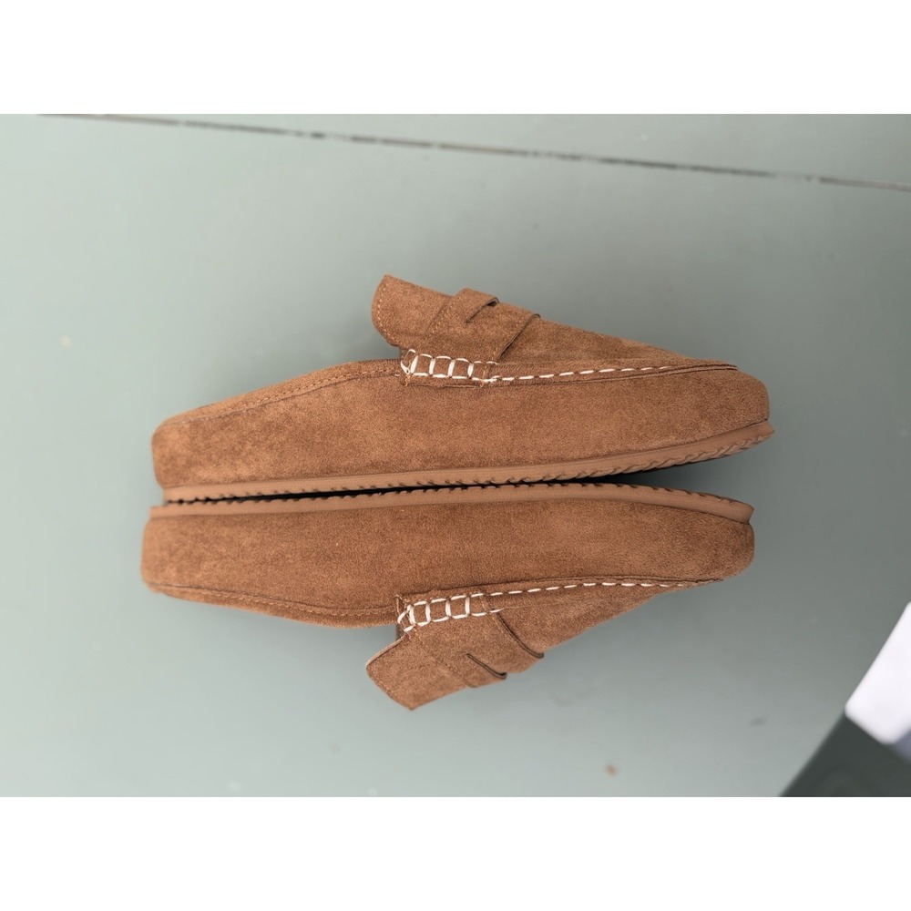 New Women's Size 43 US11 Slip On Faux Suede Loafer Slides Boho Retro Comfy Soft - Picture 5 of 5